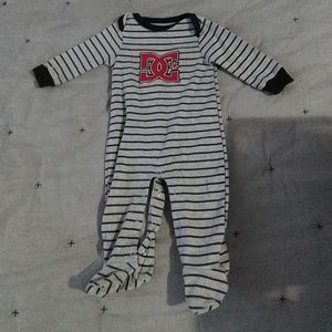 DC one-piece footie 0-3 mo